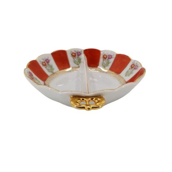 Ucagco China Candy Or Condiment Divided Dish, Occupied Japan - Picture 3 of 8